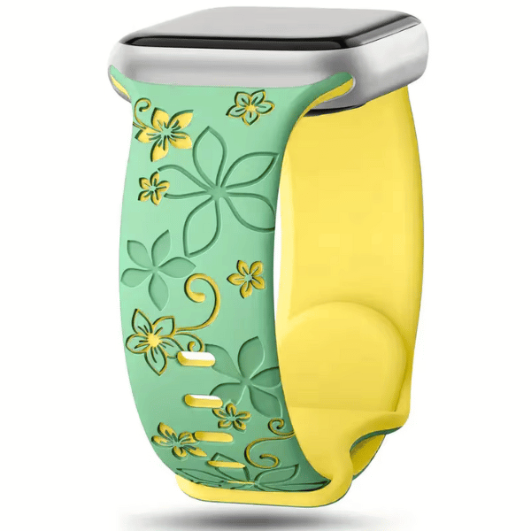 DuoTone Floral Silicone - Green/Gold