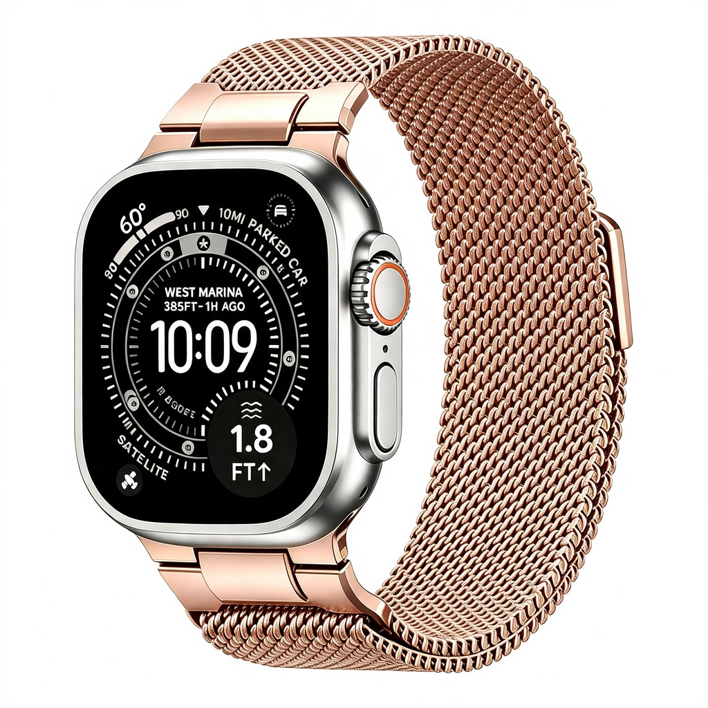 Mecha Milanese Loop Band For Apple Watch