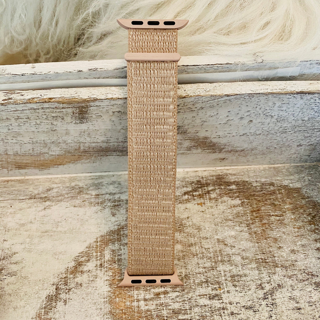 Nylon Fabric Loop Band For Apple Watch Multiple Colors Available