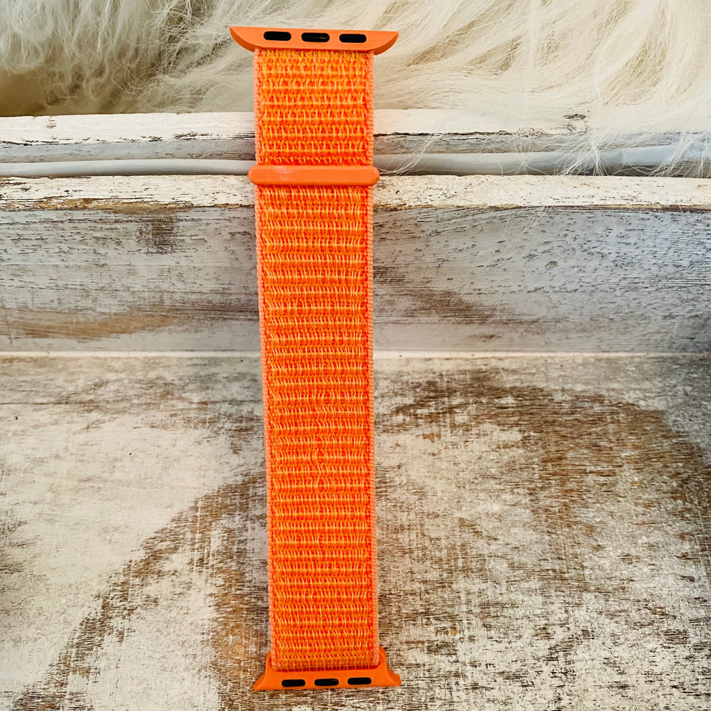 Nylon Fabric Loop Band For Apple Watch Multiple Colors Available