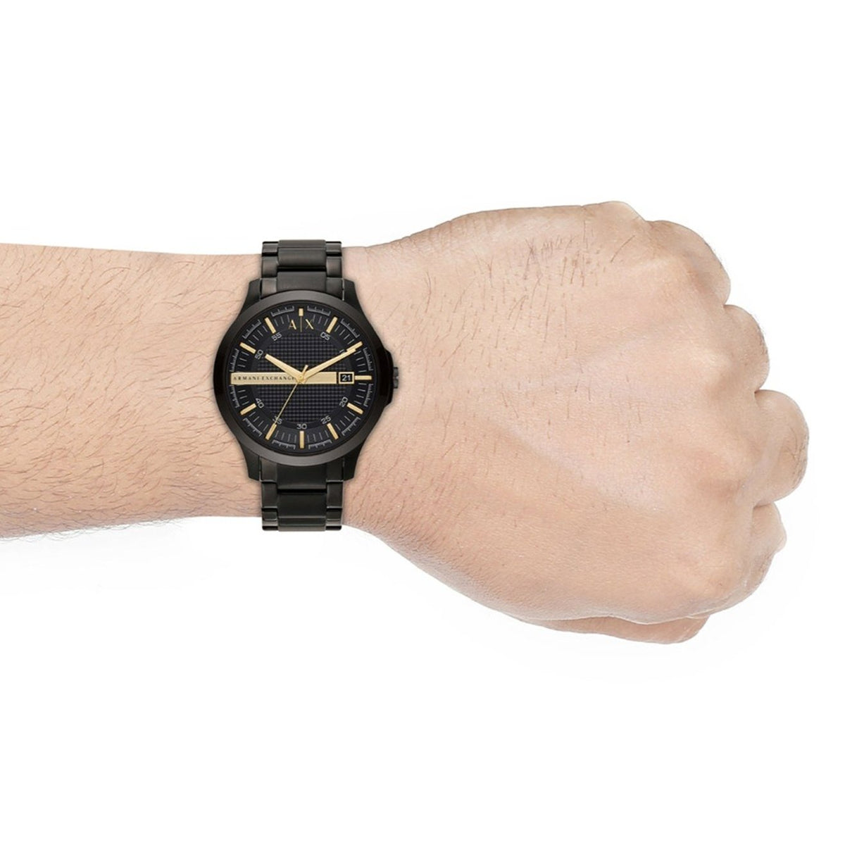 Armani Exchange Hampton AX2413 Men's Chronograph – Black Dial with Black Stainless Steel Strap