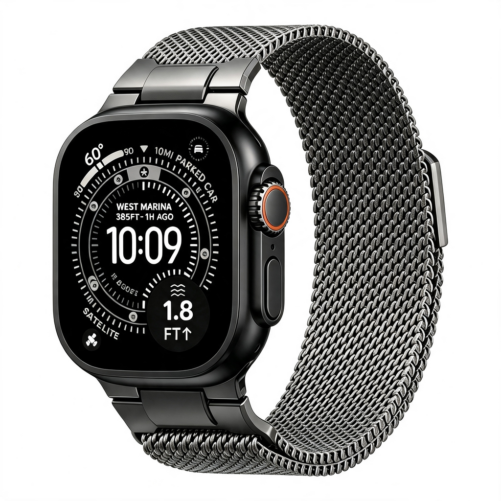 Mecha Milanese Loop Band For Apple Watch